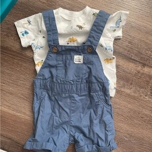 Blue Overalls Outfit 3m